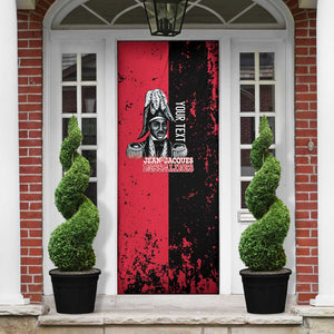 Personalized Jean-Jacques Dessalines Afro Haiti Door Cover Emperor Of First Empire Grunge Style - African Pride