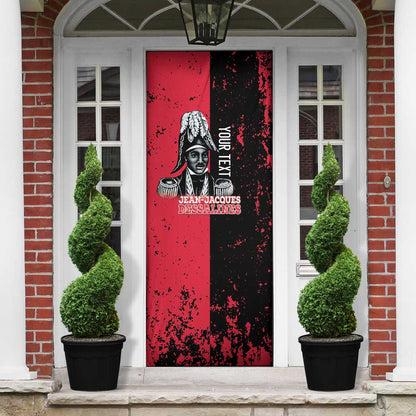 Personalized Jean-Jacques Dessalines Afro Haiti Door Cover Emperor Of First Empire Grunge Style - African Pride