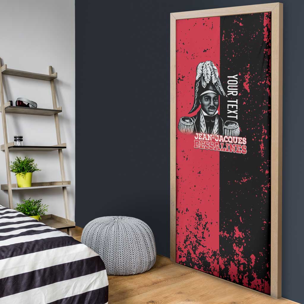 Personalized Jean-Jacques Dessalines Afro Haiti Door Cover Emperor Of First Empire Grunge Style - African Pride