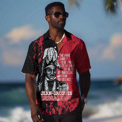 Personalized Jean-Jacques Dessalines Afro Haiti Hawaiian Shirt Emperor Of First Empire Grunge Style LT14
