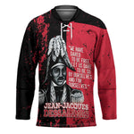 Personalized Jean-Jacques Dessalines Afro Haiti Hockey Jersey Emperor Of First Empire Grunge Style - African Pride