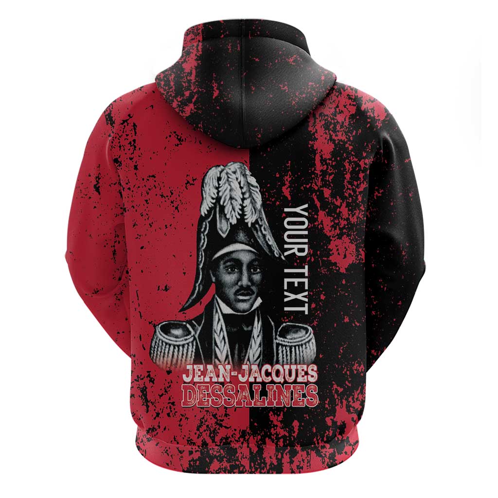 Personalized Jean-Jacques Dessalines Afro Haiti Hoodie Emperor Of First Empire Grunge Style - African Pride