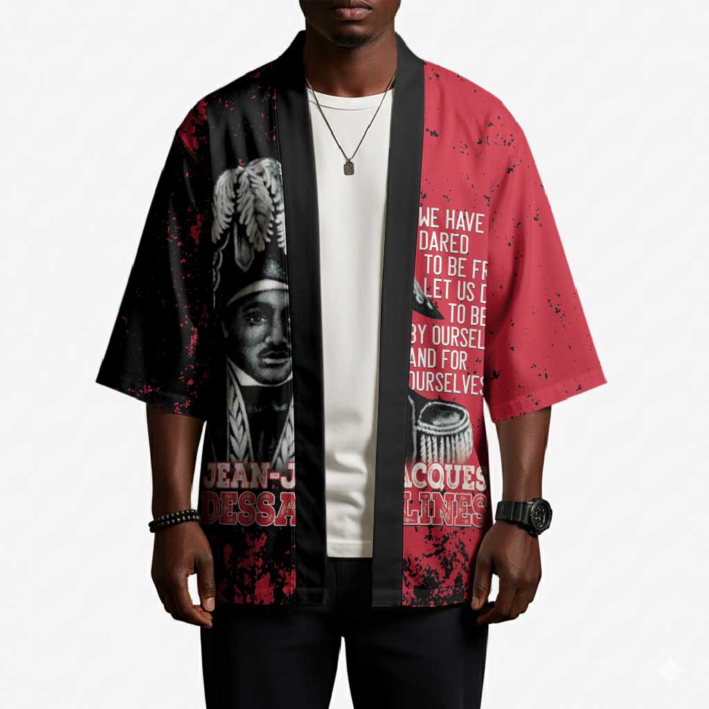 Personalized Jean-Jacques Dessalines Afro Haiti Kimono Emperor Of First Empire Grunge Style - African Pride