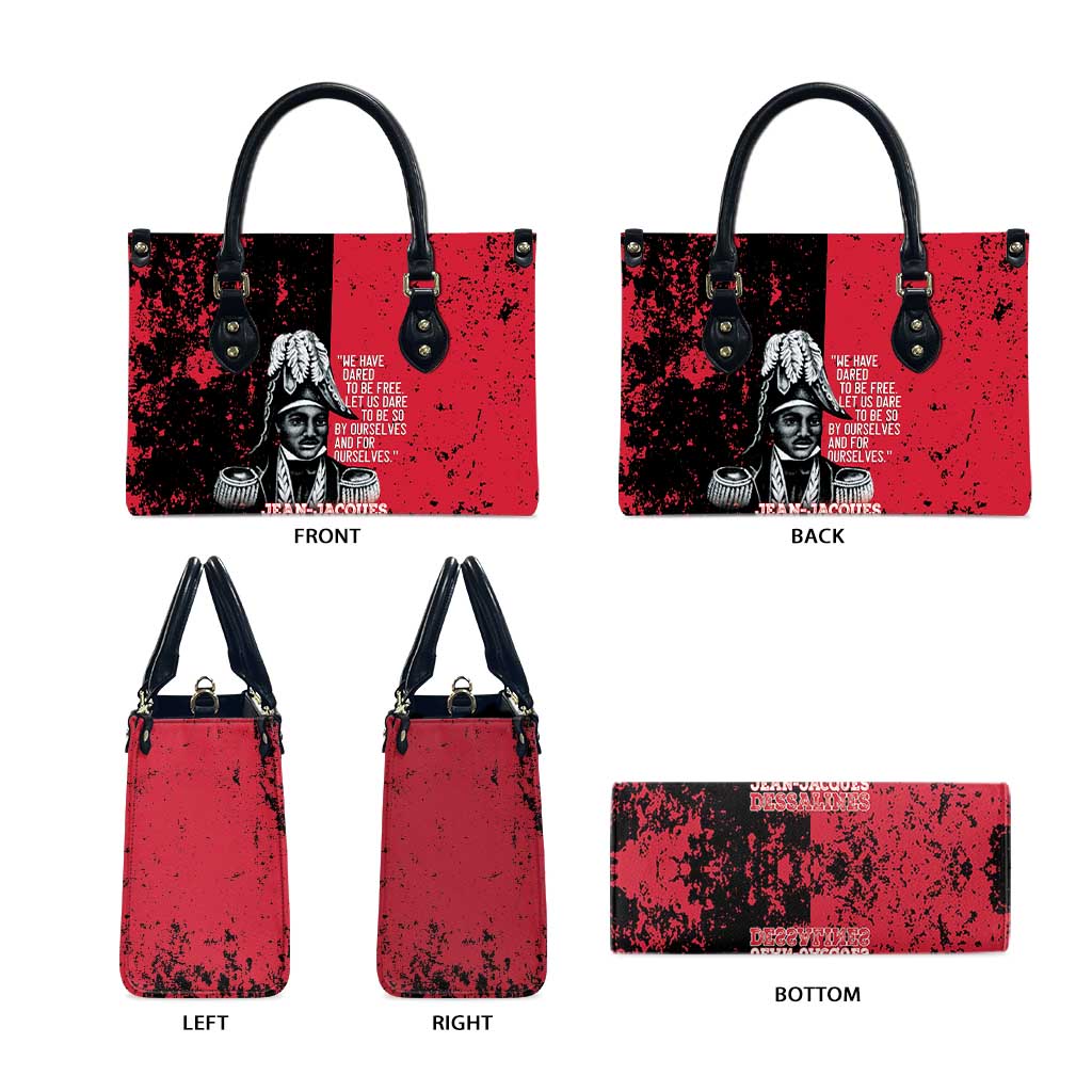 Jean-Jacques Dessalines Afro Haiti Leather Bag Emperor Of First Empire Grunge Style - African Pride