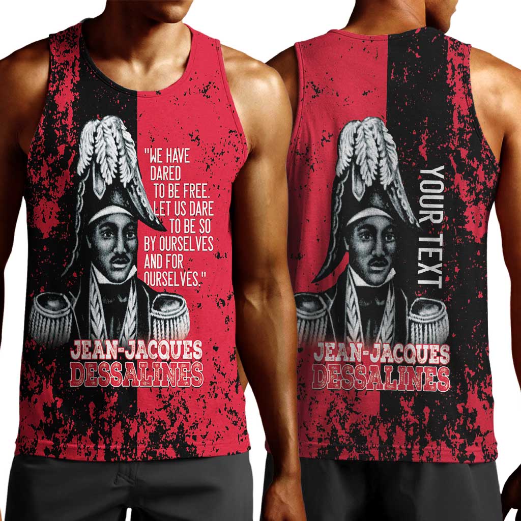 Personalized Jean-Jacques Dessalines Afro Haiti Men Tank Top Emperor Of First Empire Grunge Style - African Pride