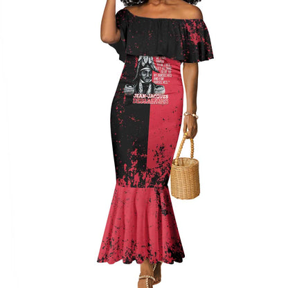 Personalized Jean-Jacques Dessalines Afro Haiti Mermaid Dress Emperor Of First Empire Grunge Style - African Pride