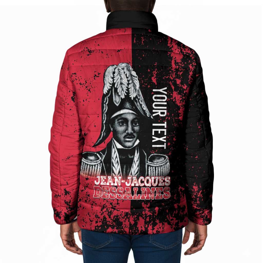 Personalized Jean-Jacques Dessalines Afro Haiti Padded Jacket Emperor Of First Empire Grunge Style - African Pride