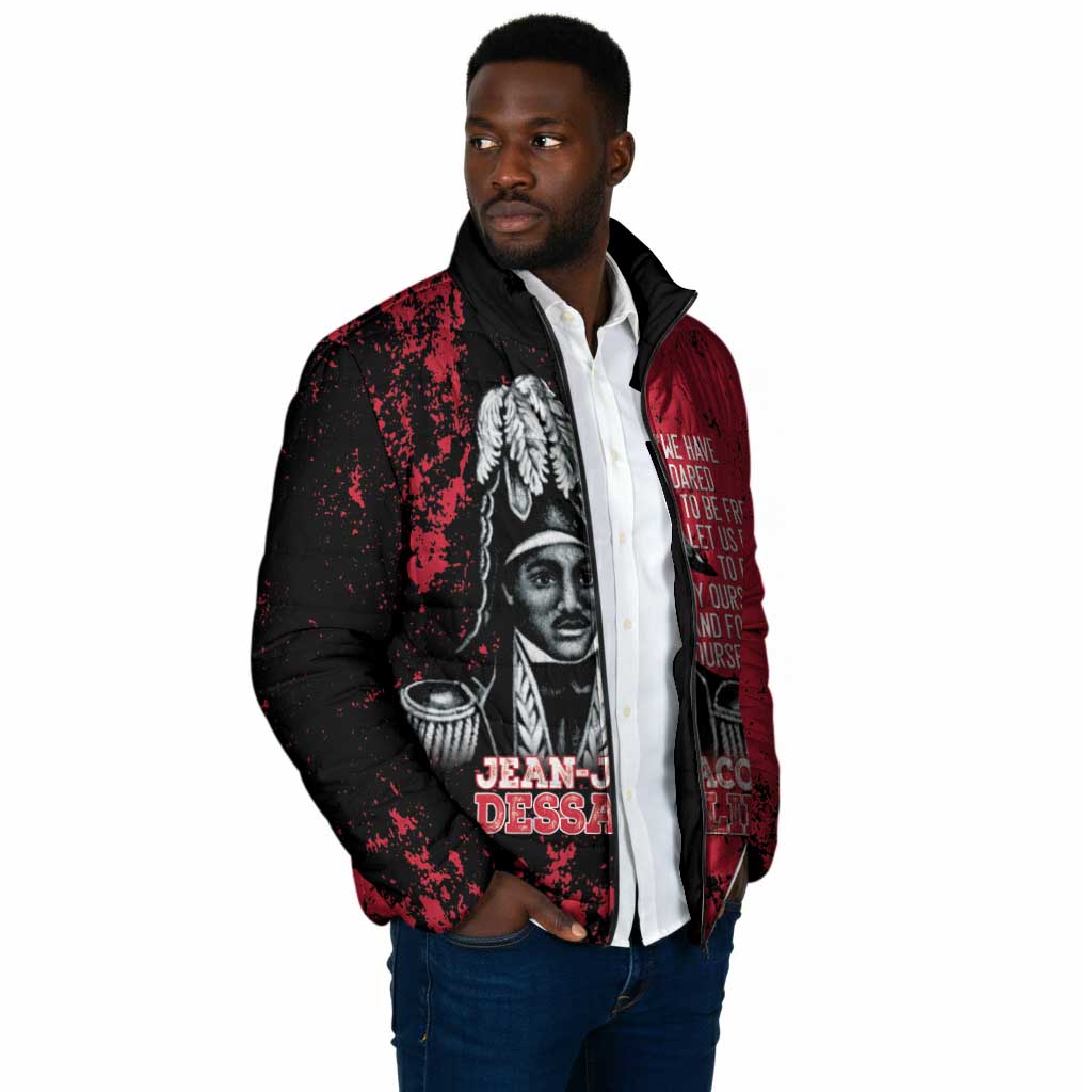 Personalized Jean-Jacques Dessalines Afro Haiti Padded Jacket Emperor Of First Empire Grunge Style - African Pride