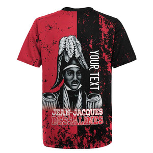 Personalized Jean-Jacques Dessalines Afro Haiti Rugby Jersey Emperor Of First Empire Grunge Style LT14