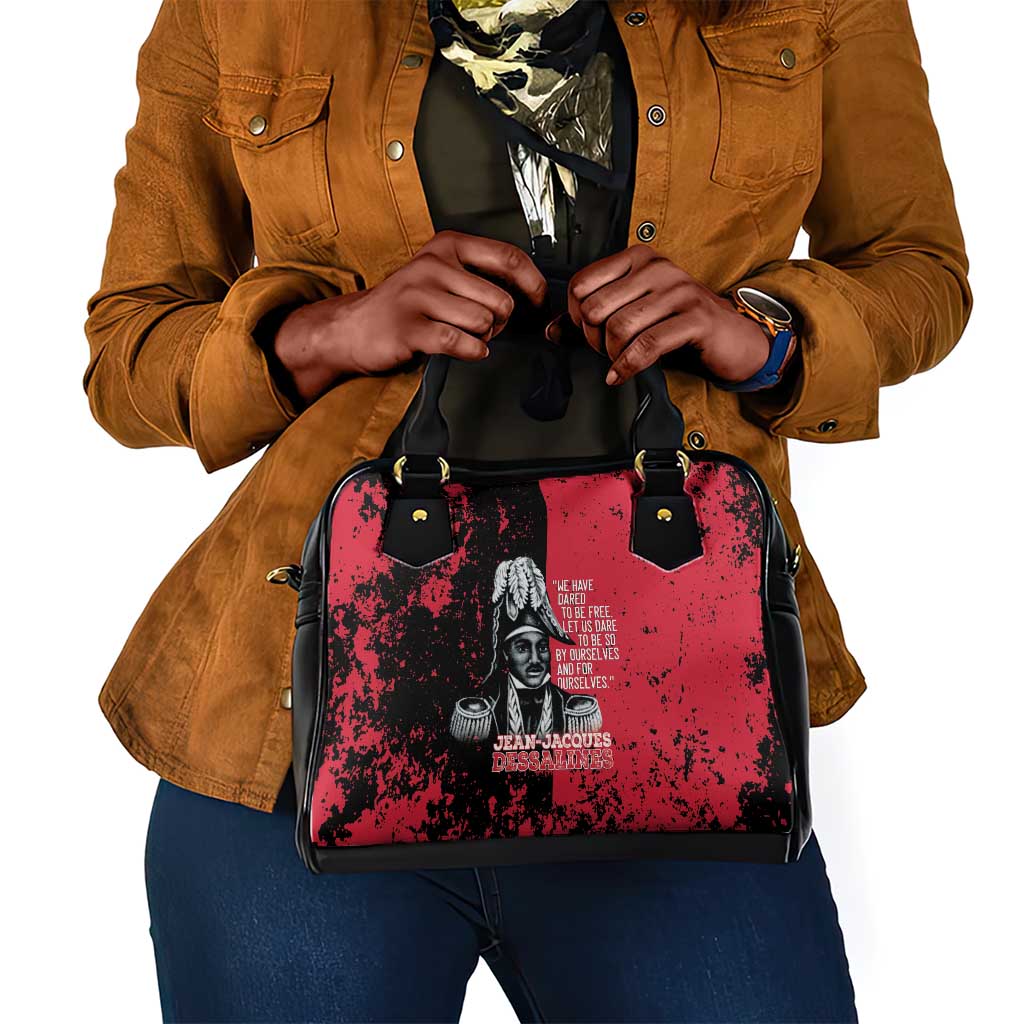 Jean-Jacques Dessalines Afro Haiti Shoulder Handbag Emperor Of First Empire Grunge Style - African Pride
