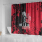 Jean-Jacques Dessalines Afro Haiti Shower Curtain Emperor Of First Empire Grunge Style - African Pride