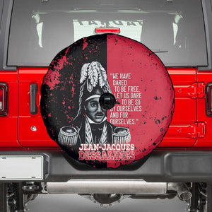 Jean-Jacques Dessalines Afro Haiti Spare Tire Cover Emperor Of First Empire Grunge Style - African Pride