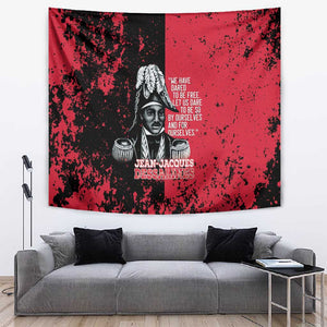 Jean-Jacques Dessalines Afro Haiti Tapestry Emperor Of First Empire Grunge Style - African Pride