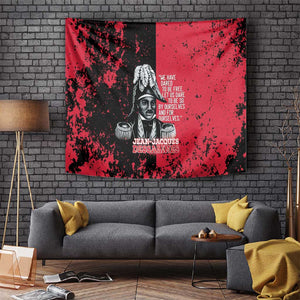 Jean-Jacques Dessalines Afro Haiti Tapestry Emperor Of First Empire Grunge Style - African Pride
