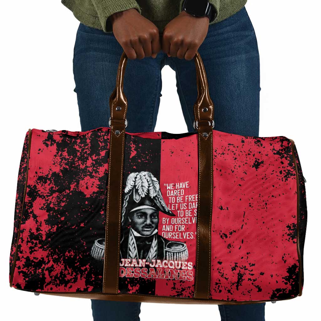 Jean-Jacques Dessalines Afro Haiti Travel Bag Emperor Of First Empire Grunge Style - African Pride