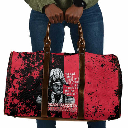 Jean-Jacques Dessalines Afro Haiti Travel Bag Emperor Of First Empire Grunge Style - African Pride