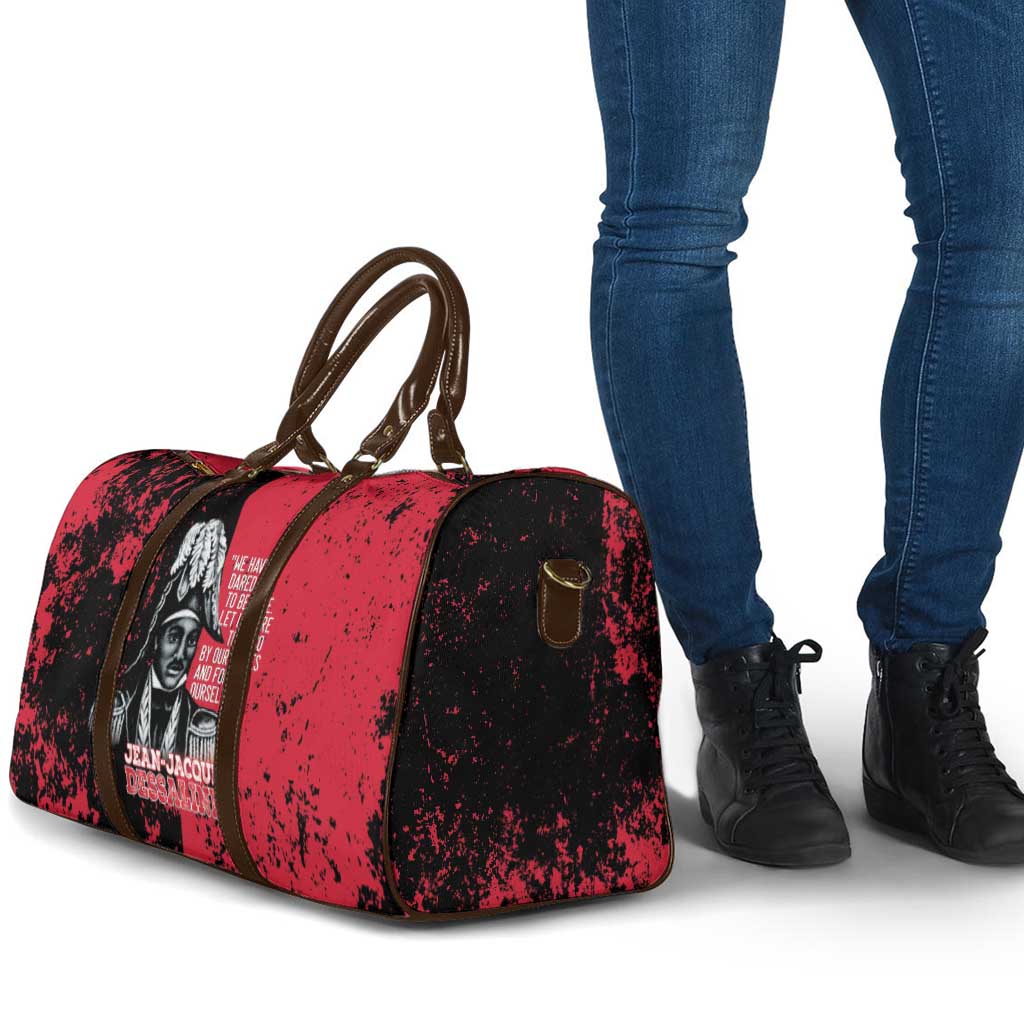 Jean-Jacques Dessalines Afro Haiti Travel Bag Emperor Of First Empire Grunge Style - African Pride