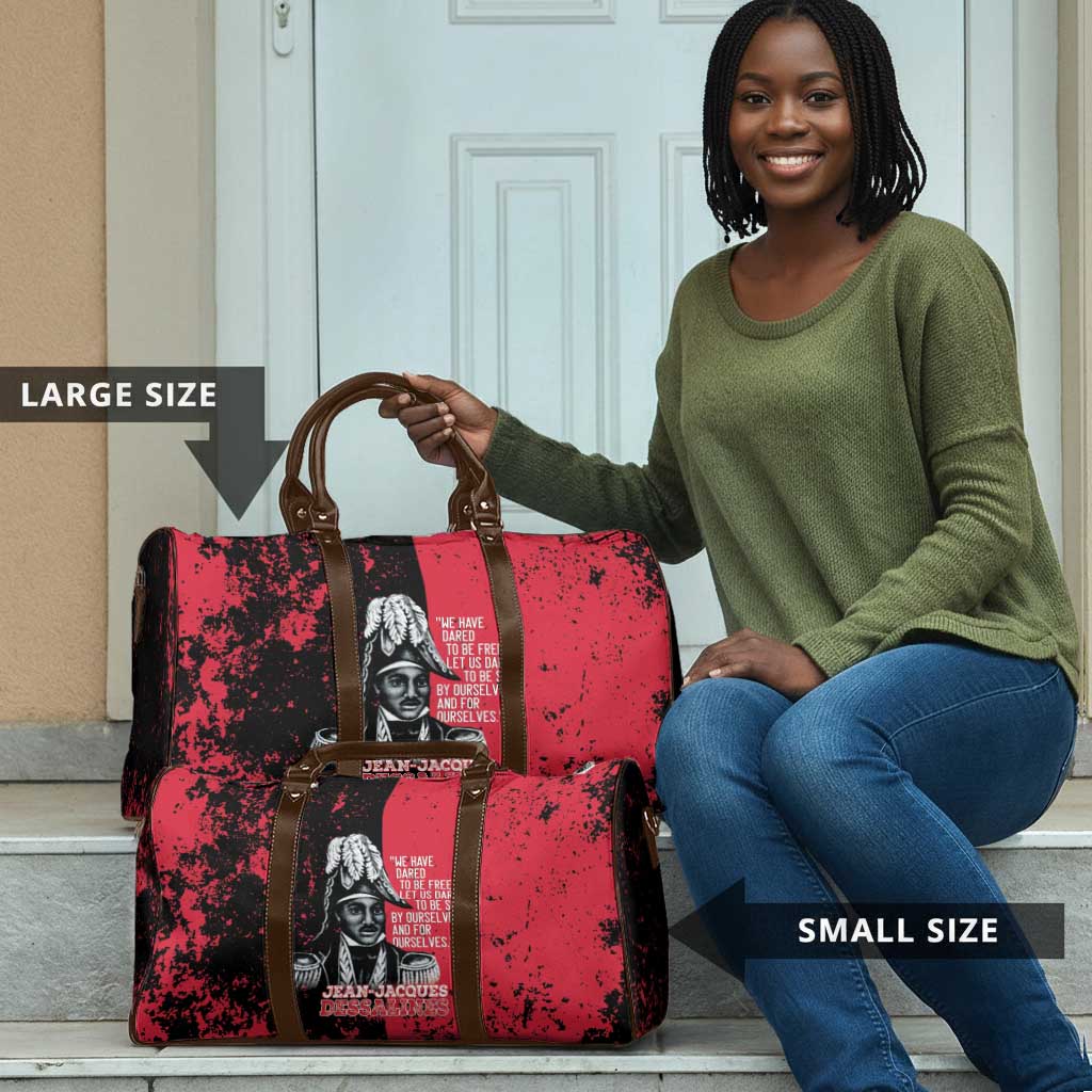 Jean-Jacques Dessalines Afro Haiti Travel Bag Emperor Of First Empire Grunge Style - African Pride