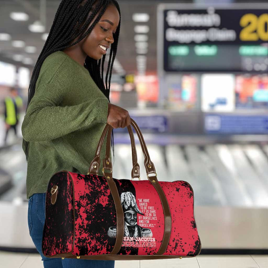 Jean-Jacques Dessalines Afro Haiti Travel Bag Emperor Of First Empire Grunge Style - African Pride