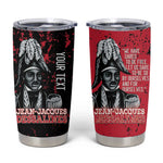 Personalized Jean-Jacques Dessalines Afro Haiti Tumbler Cup Emperor Of First Empire Grunge Style - African Pride