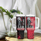 Personalized Jean-Jacques Dessalines Afro Haiti Tumbler With Handle Emperor Of First Empire Grunge Style - African Pride