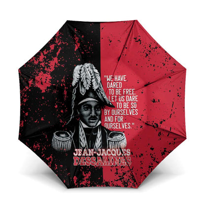 Jean-Jacques Dessalines Afro Haiti Umbrella Emperor Of First Empire Grunge Style - African Pride