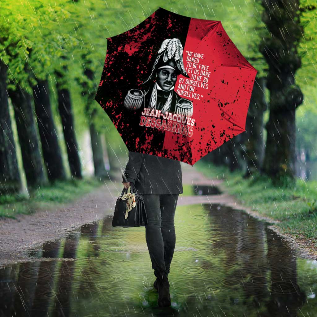 Jean-Jacques Dessalines Afro Haiti Umbrella Emperor Of First Empire Grunge Style - African Pride