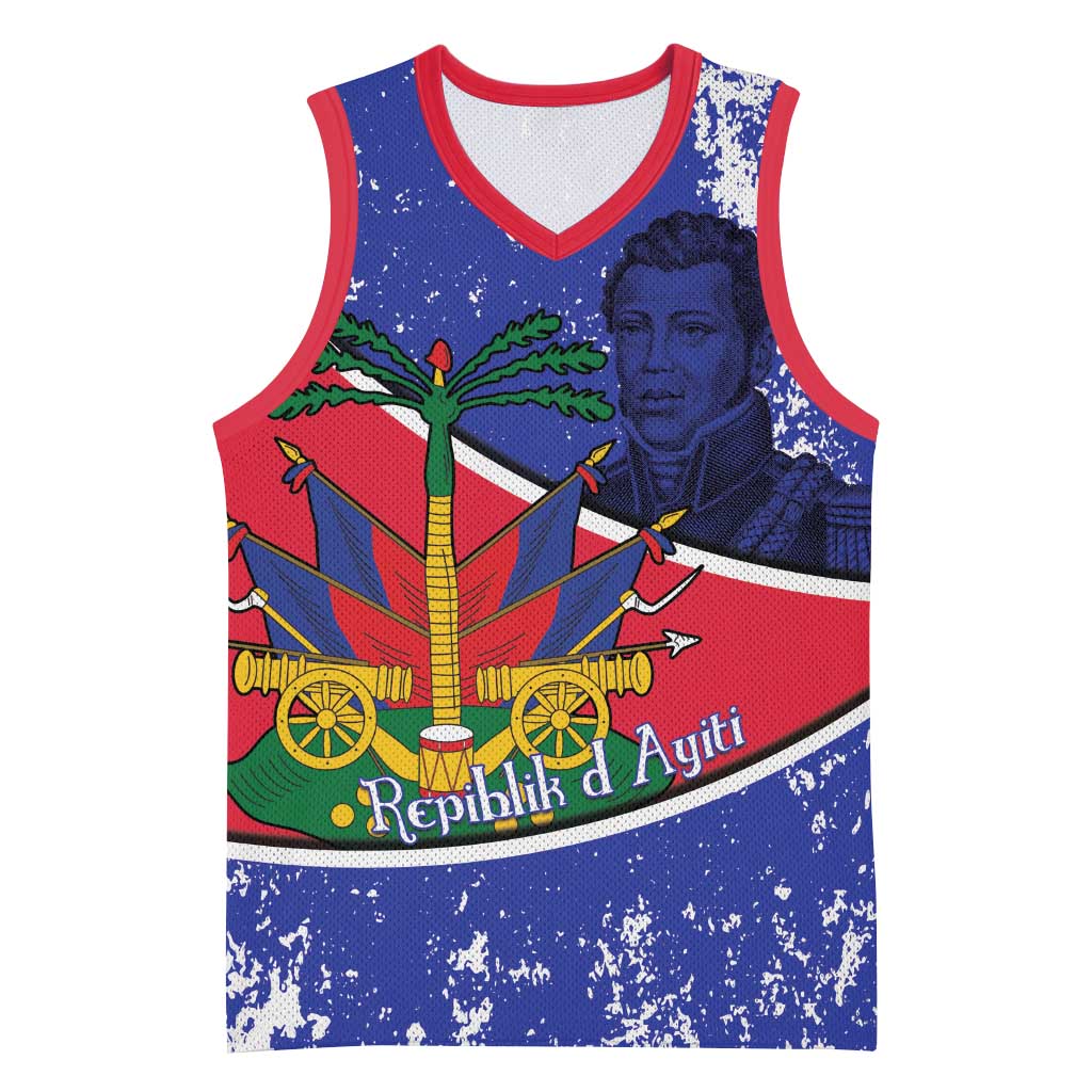 Republic of Haiti 1806-1820 Basketball Jersey Alexandre Petion With Coat Of Arms - African Pride