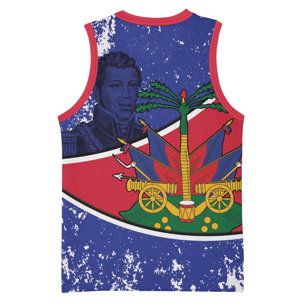 Republic of Haiti 1806-1820 Basketball Jersey Alexandre Petion With Coat Of Arms - African Pride