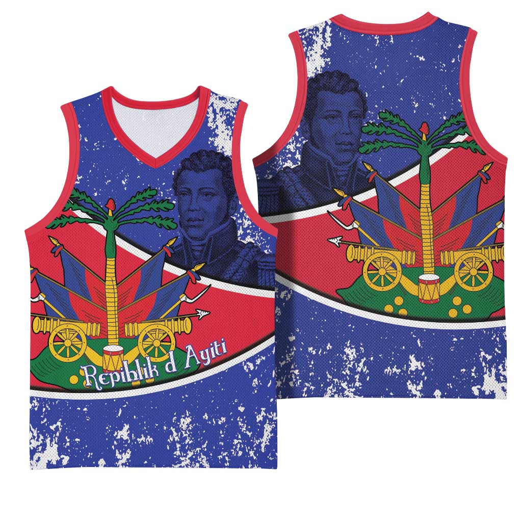 Republic of Haiti 1806-1820 Basketball Jersey Alexandre Petion With Coat Of Arms - African Pride