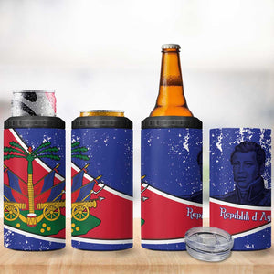 Republic of Haiti 1806-1820 4 in 1 Can Cooler Tumbler Alexandre Petion With Coat Of Arms - African Pride