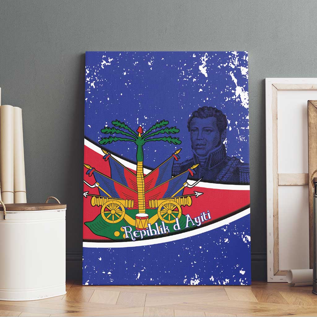 Republic of Haiti 1806-1820 Canvas Wall Art Alexandre Petion With Coat Of Arms - African Pride