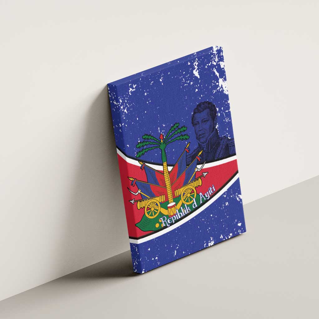 Republic of Haiti 1806-1820 Canvas Wall Art Alexandre Petion With Coat Of Arms - African Pride