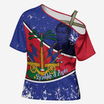 Republic of Haiti 1806-1820 Cross Shoulder Shirt Alexandre Petion With Coat Of Arms - African Pride