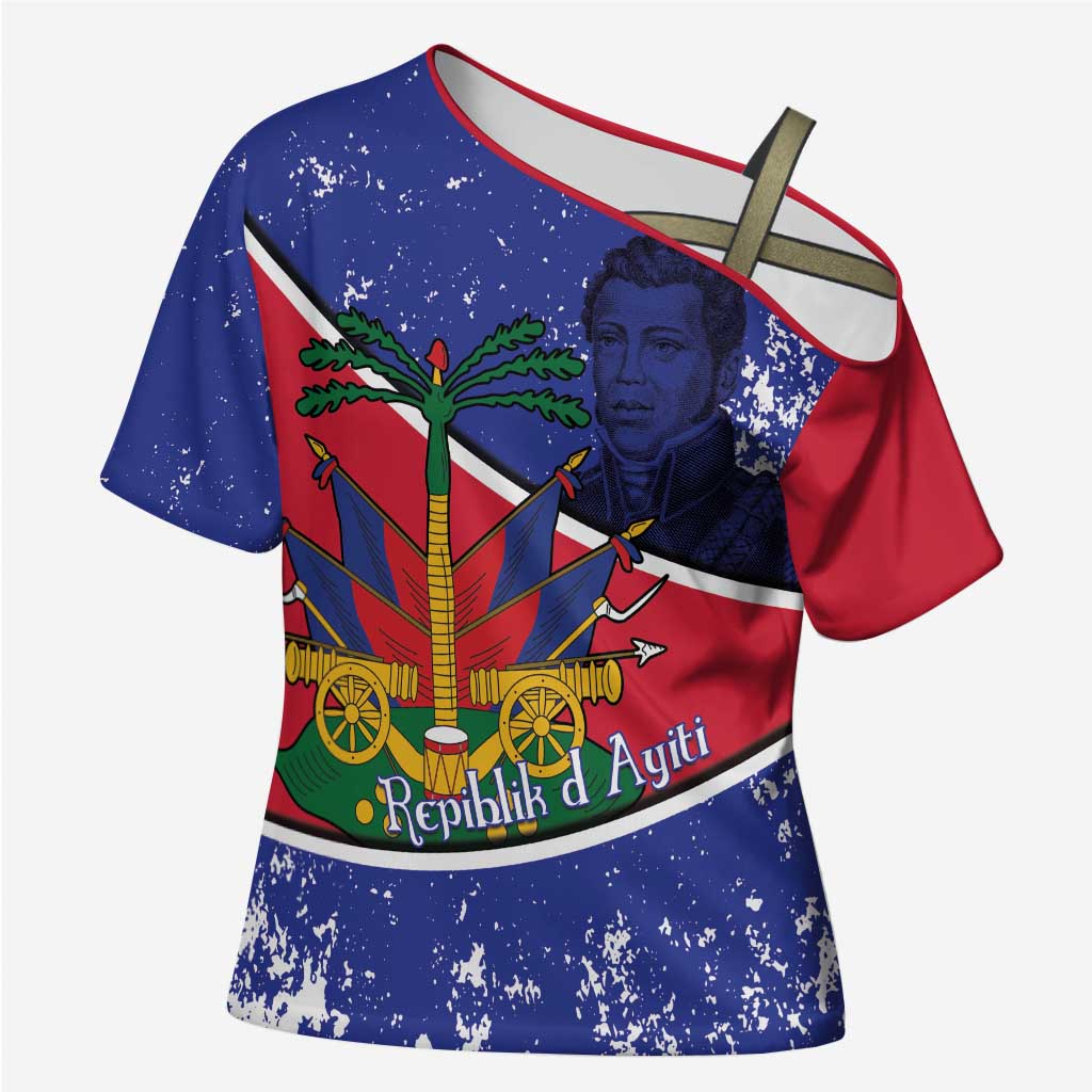 Republic of Haiti 1806-1820 Cross Shoulder Shirt Alexandre Petion With Coat Of Arms - African Pride