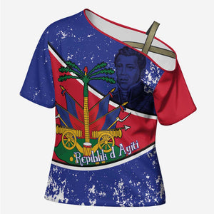 Republic of Haiti 1806-1820 Cross Shoulder Shirt Alexandre Petion With Coat Of Arms - African Pride