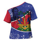Republic of Haiti 1806-1820 Cross Shoulder Shirt Alexandre Petion With Coat Of Arms - African Pride