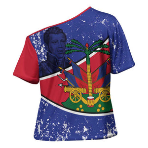 Republic of Haiti 1806-1820 Cross Shoulder Shirt Alexandre Petion With Coat Of Arms - African Pride