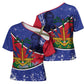 Republic of Haiti 1806-1820 Cross Shoulder Shirt Alexandre Petion With Coat Of Arms - African Pride
