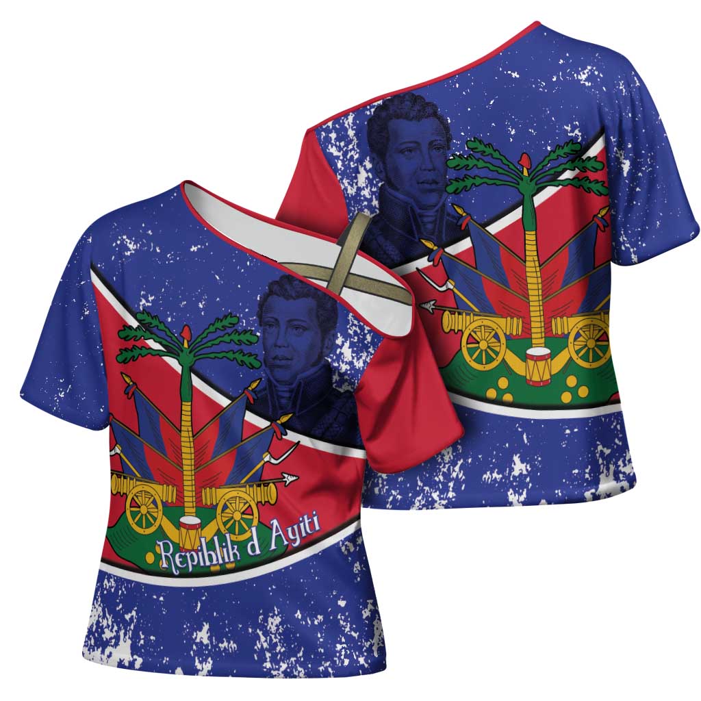 Republic of Haiti 1806-1820 Cross Shoulder Shirt Alexandre Petion With Coat Of Arms - African Pride