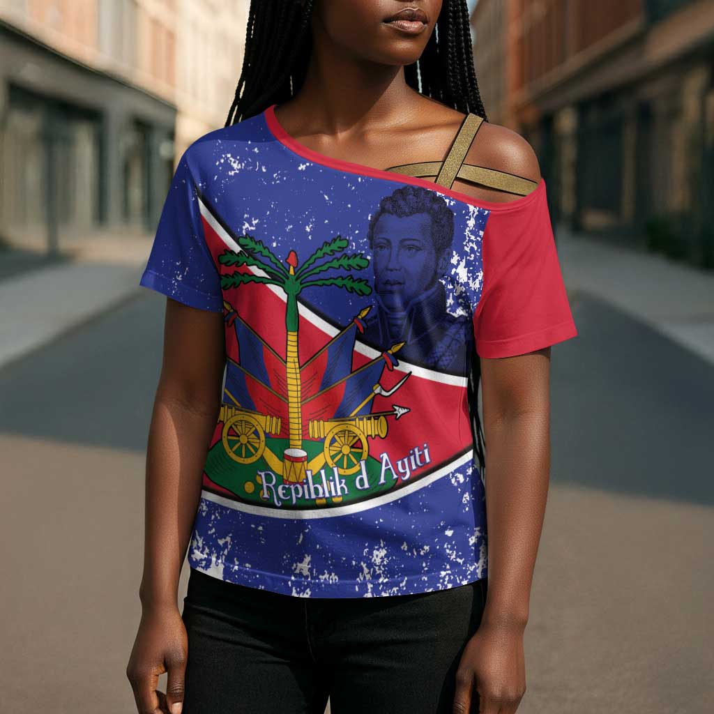 Republic of Haiti 1806-1820 Cross Shoulder Shirt Alexandre Petion With Coat Of Arms - African Pride