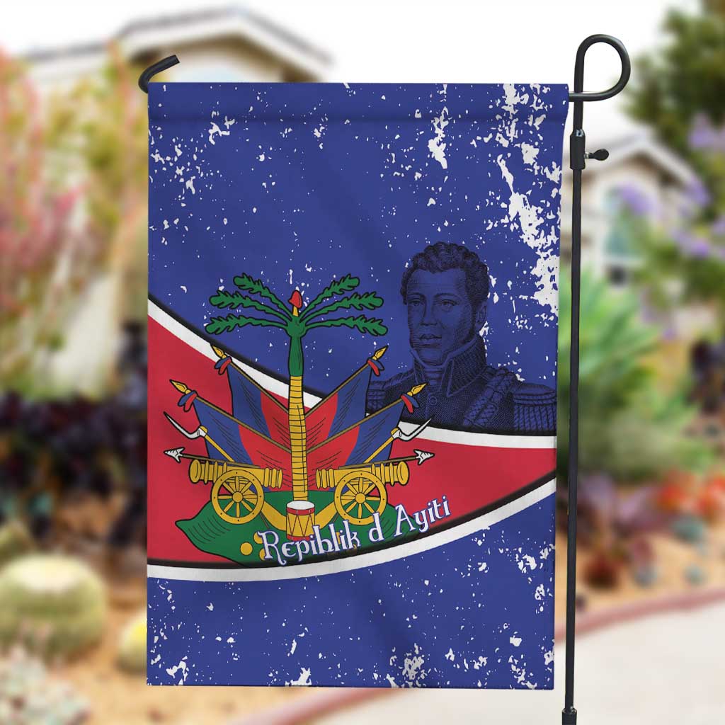 Republic of Haiti 1806-1820 Garden Flag Alexandre Petion With Coat Of Arms - African Pride