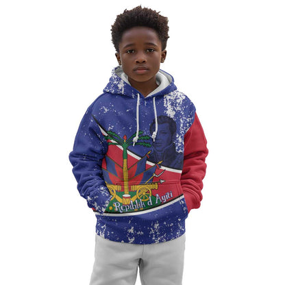 Republic of Haiti 1806-1820 Kid Hoodie Alexandre Petion With Coat Of Arms - African Pride