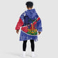 Republic of Haiti 1806-1820 Kid Wearable Blanket Hoodie Alexandre Petion With Coat Of Arms - African Pride