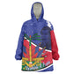 Republic of Haiti 1806-1820 Kid Wearable Blanket Hoodie Alexandre Petion With Coat Of Arms - African Pride