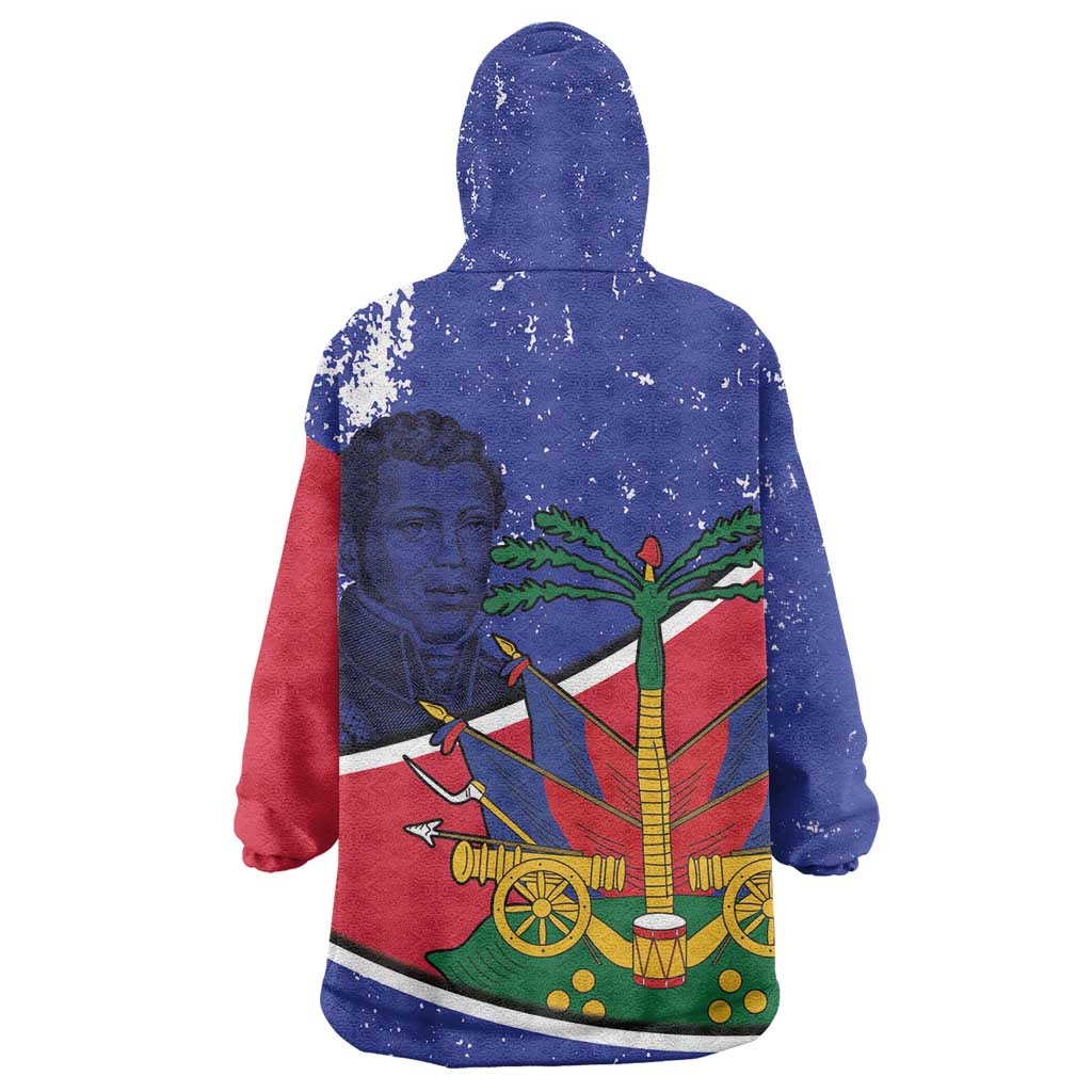 Republic of Haiti 1806-1820 Kid Wearable Blanket Hoodie Alexandre Petion With Coat Of Arms - African Pride
