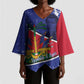 Republic of Haiti 1806-1820 Kimono Sleeve Blouse Alexandre Petion With Coat Of Arms - African Pride