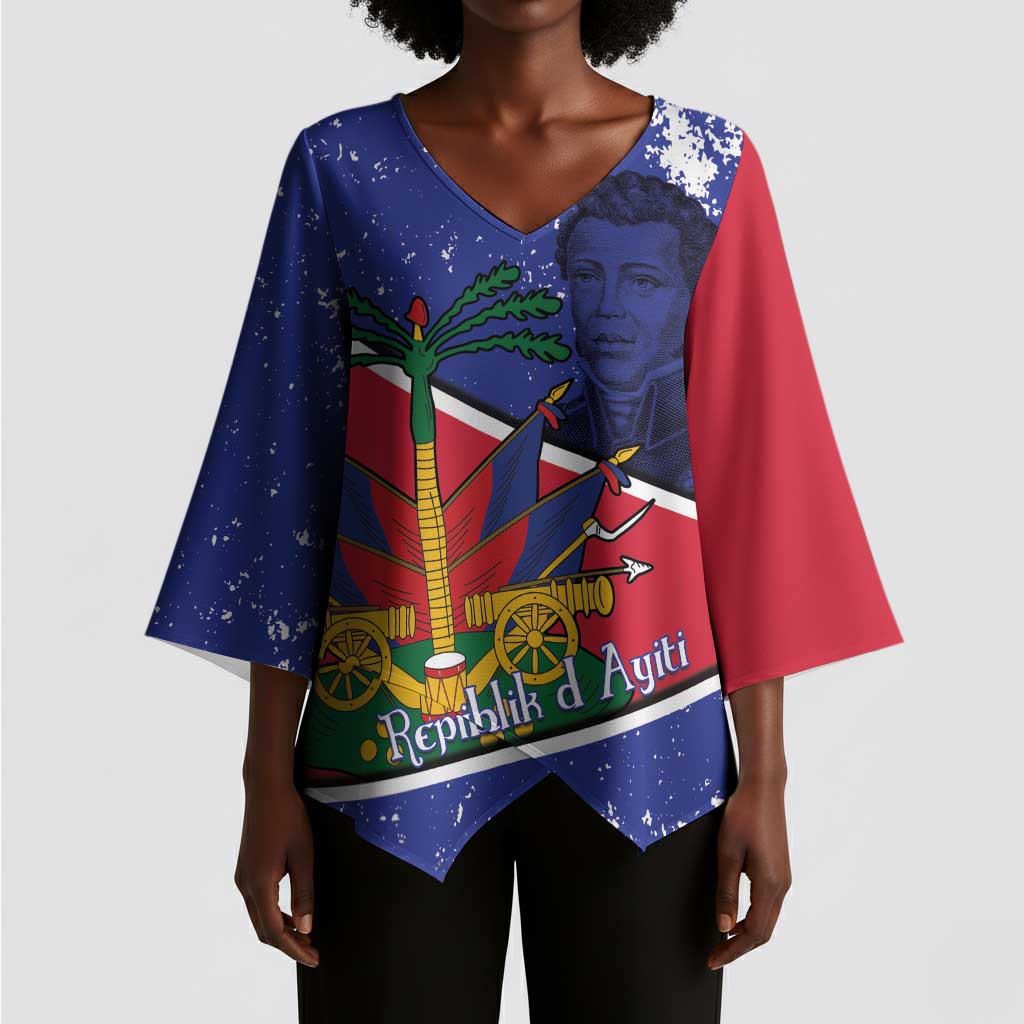 Republic of Haiti 1806-1820 Kimono Sleeve Blouse Alexandre Petion With Coat Of Arms - African Pride