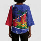 Republic of Haiti 1806-1820 Kimono Sleeve Blouse Alexandre Petion With Coat Of Arms - African Pride