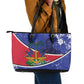 Republic of Haiti 1806-1820 Leather Tote Bag Alexandre Petion With Coat Of Arms - African Pride